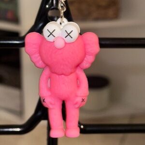 PINK ELMO KAWS KEYCHAIN COLLECTIBLE